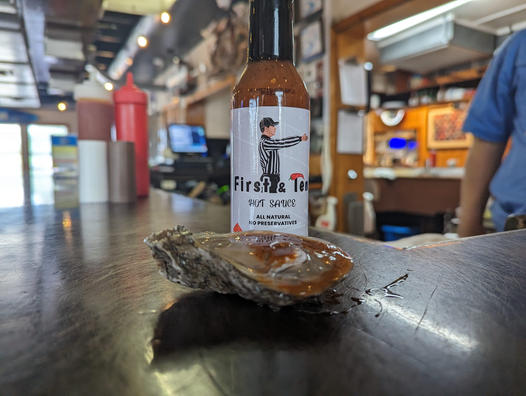 First & Ten Original Cayenne Garlic Hot Sauce Single 5oz Bottle - Free Shipping