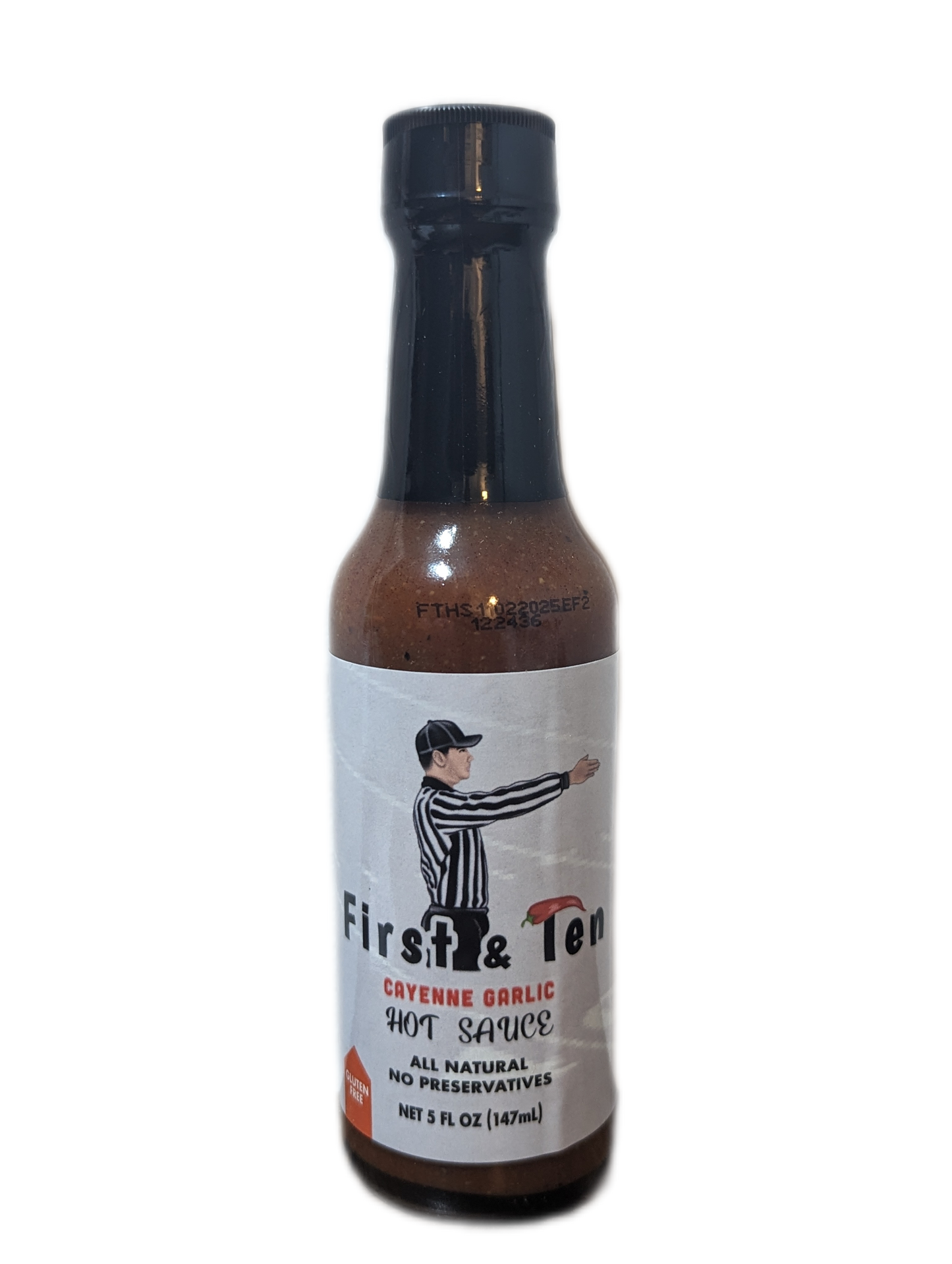 Case of 12 5oz Bottles of First & Ten Original Cayenne Garlic (Best deal! $6 per Bottle!)